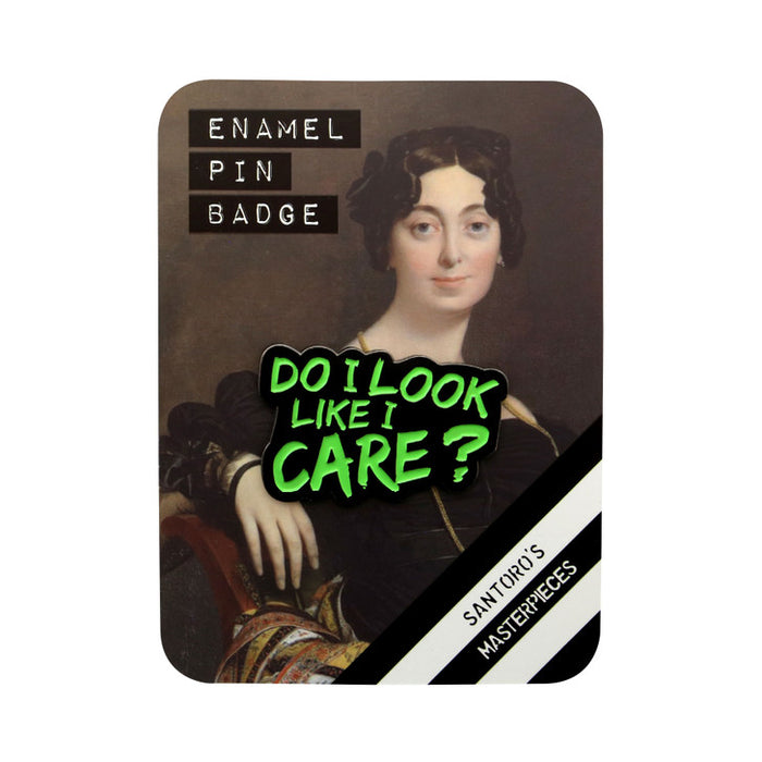 Masterpieces - Enamel Pin - Do I Look Like I Care? | Santoro London