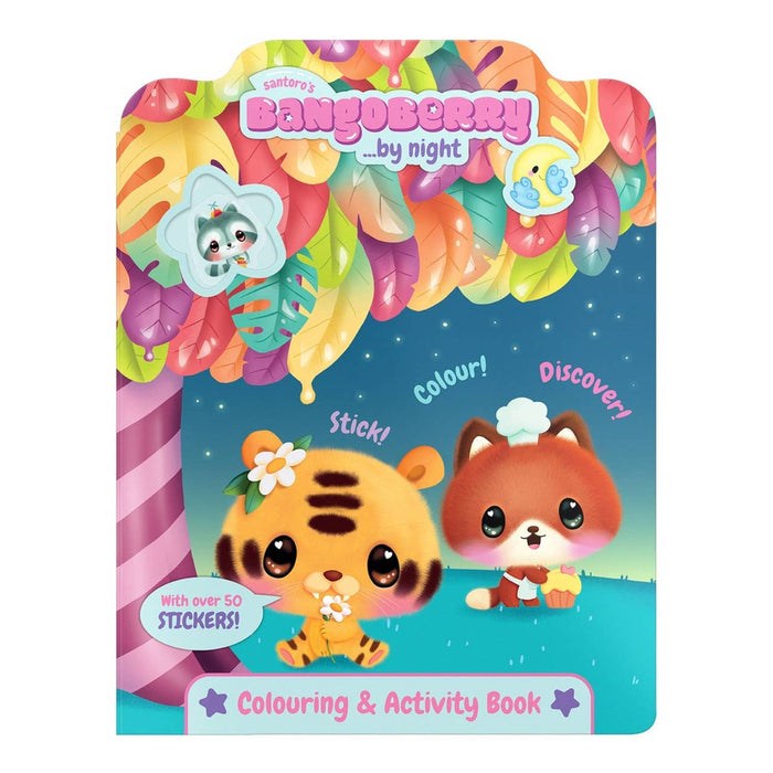 Colouring & Activity Book with 52 Stickers | Kids’ Creative Fun | Bangoberry