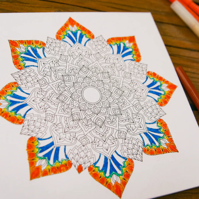 Creative Therapeutic Colouring Posters for Relaxation