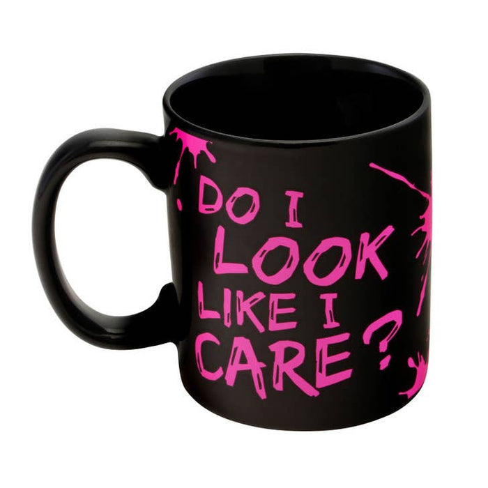Masterpieces Mug in Gift Box | “Do I Look Like I Care?” Neon Text Coffee Mug