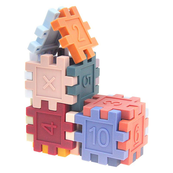 Silicone Baby Connecting Puzzle Pieces: Numbers