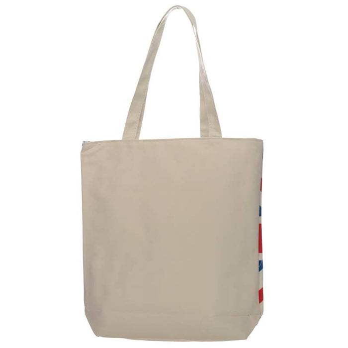 London Union Jack Flag Reusable Zip Up Cotton Bag