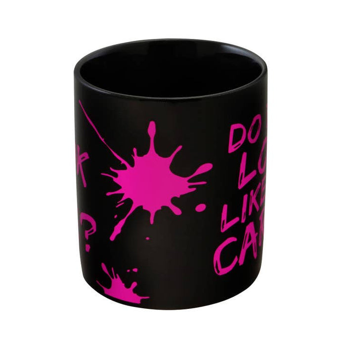 Masterpieces Mug in Gift Box | “Do I Look Like I Care?” Neon Text Coffee Mug