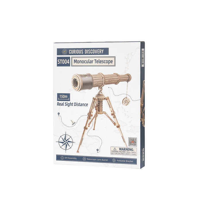 DIY Wooden Puzzle: Monocular Telescope