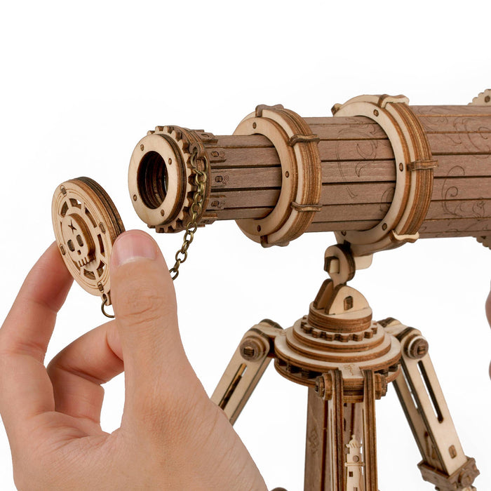 DIY Wooden Puzzle: Monocular Telescope