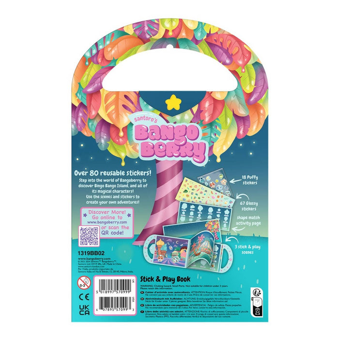 Stick & Play Book | Kids’ Activity Book with 80+ Reusable Stickers | Bangoberry