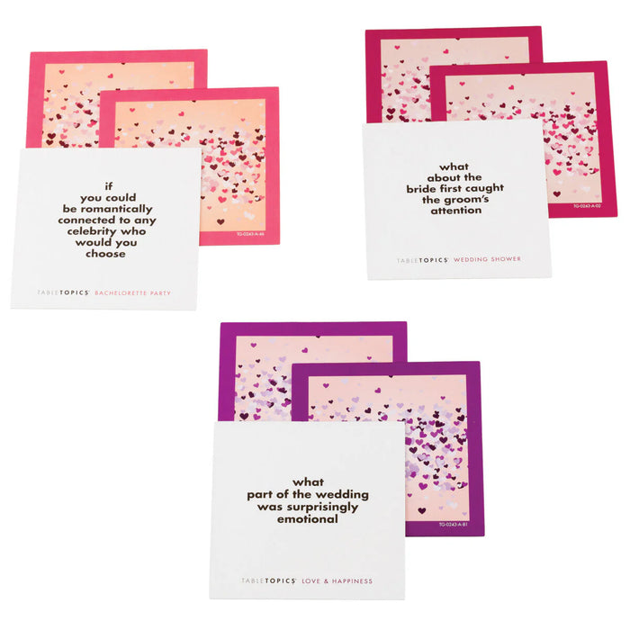 TableTopics Getting Married Edition 3-Pack. Wedding Conversation Cards