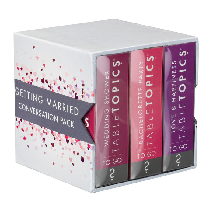 TableTopics Getting Married Edition 3-Pack. Wedding Conversation Cards