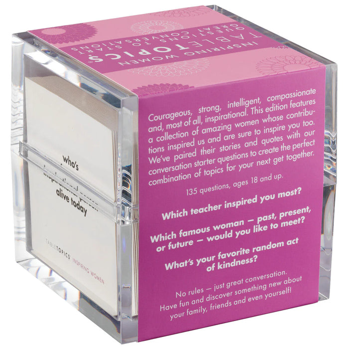 Inspiring Women Edition | 135 Conversation Starter Cards with Quotes & Biographies | TableTopics
