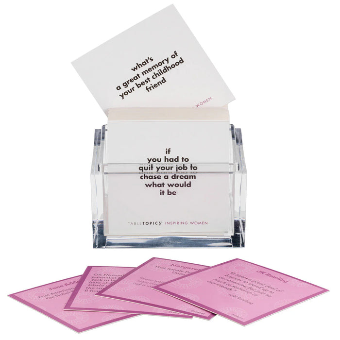 Inspiring Women Edition | 135 Conversation Starter Cards with Quotes & Biographies | TableTopics
