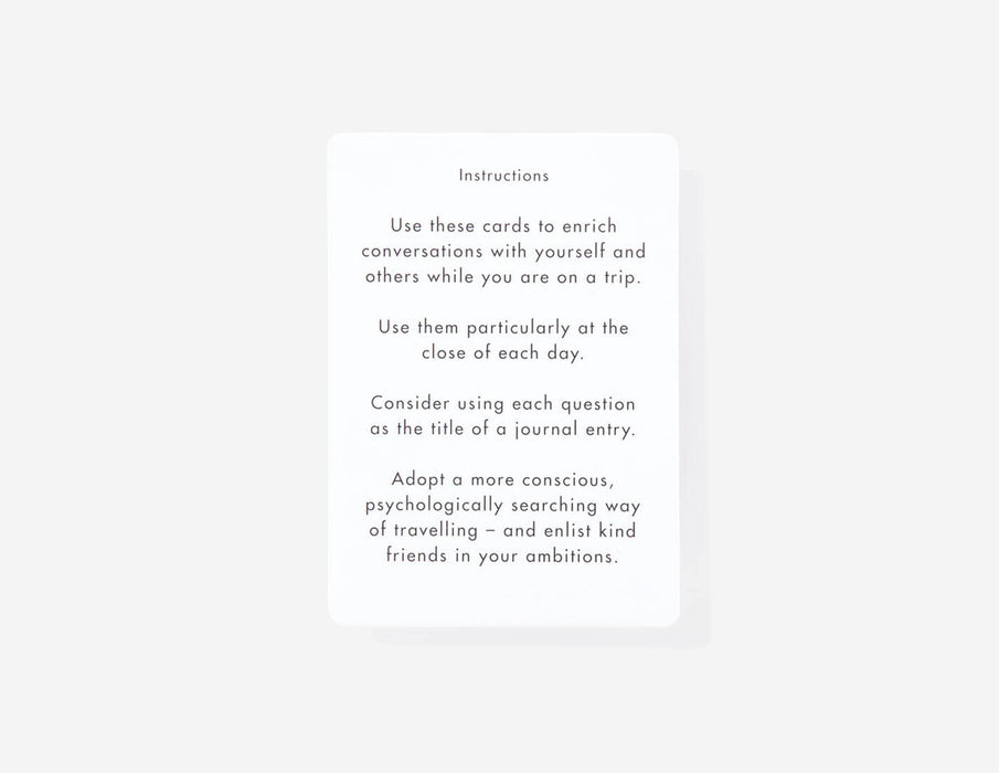 Travel Therapy Cards - The School of Life