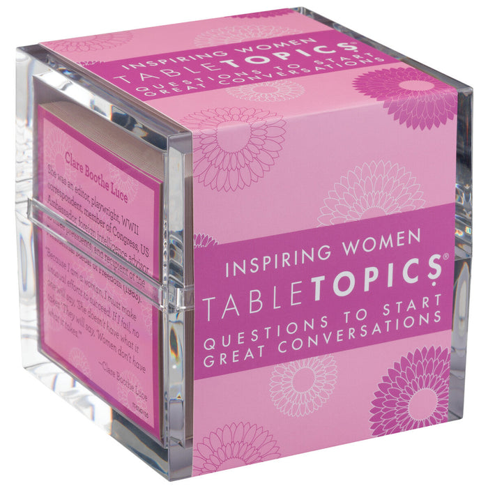 Inspiring Women Edition | 135 Conversation Starter Cards with Quotes & Biographies | TableTopics