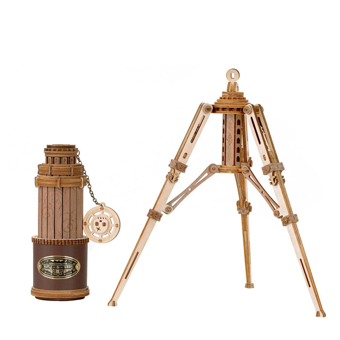 DIY Wooden Puzzle: Monocular Telescope