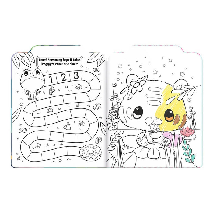 Colouring & Activity Book with 52 Stickers | Kids’ Creative Fun | Bangoberry