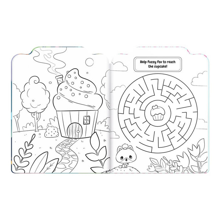 Colouring & Activity Book with 52 Stickers | Kids’ Creative Fun | Bangoberry