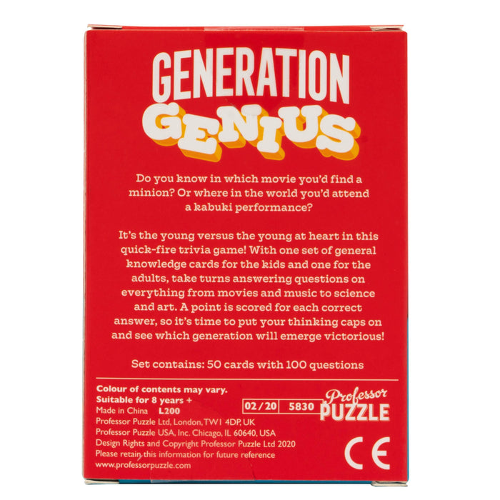 Mini Generation Genius Trivia