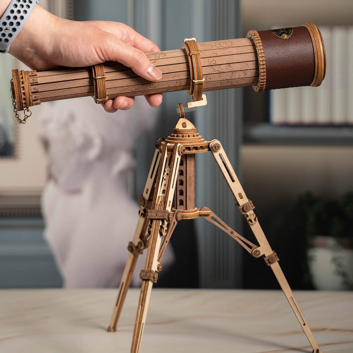 DIY Wooden Puzzle: Monocular Telescope