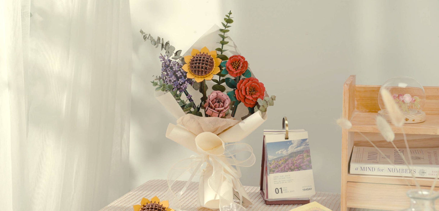 Lilac 3D Wooden Flower Puzzle
