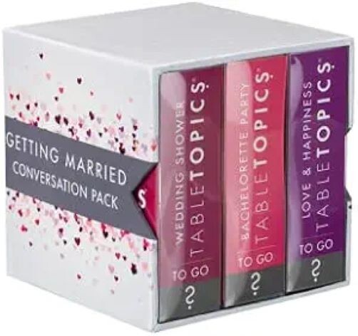 TableTopics Getting Married Edition – Wedding Conversation Starter 3-Pack (120 Cards)