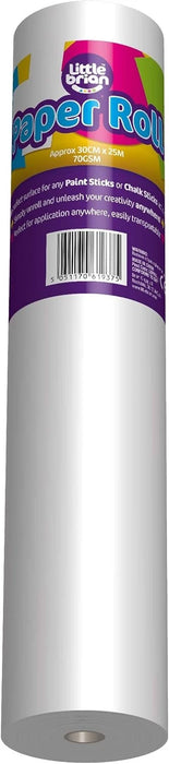 Little Brian Paint Sticks, Paper Roll 25 Metres x 30 Centimetres, Travel Artist
