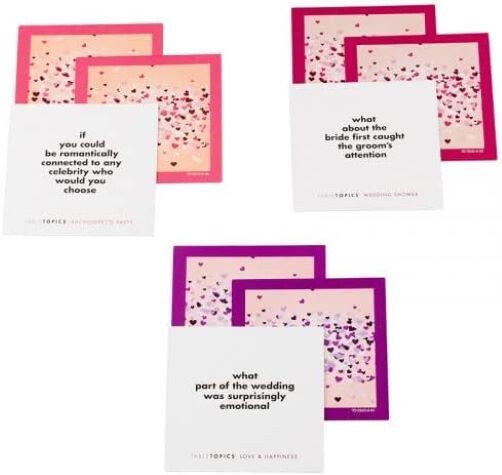 TableTopics Getting Married Edition – Wedding Conversation Starter 3-Pack (120 Cards)