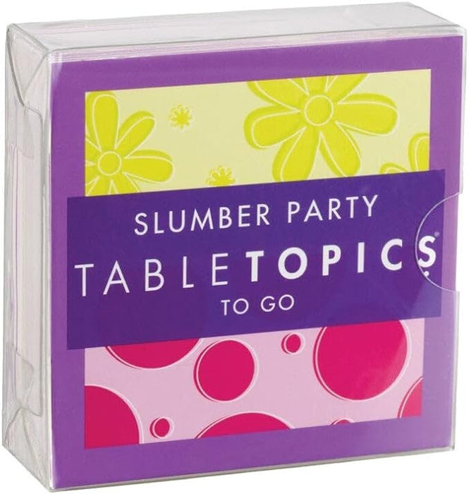 Sleep Over Party  To Go Sleep Over Party Conversation Game 7-11 yrs Table Topics