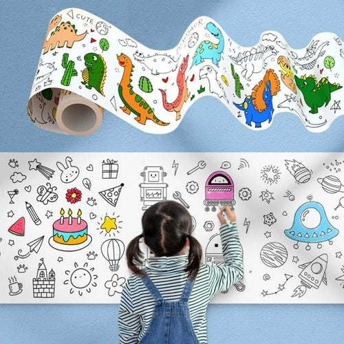 Little Brian Paint Sticks, Paper Roll 25 Metres x 30 Centimetres, Travel Artist