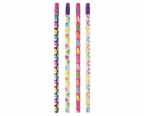OOLY Sweet Things Graphite Pencils | Set of 12 No.2 Pencils with Cupcake, Ice Cream & Cookie Designs