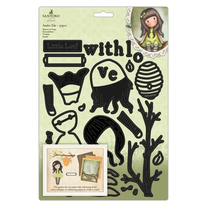 Gorjuss The Little Leaf Die-Cuts Set | 30 Craft Dies for Scrapbooking & Cardmaking