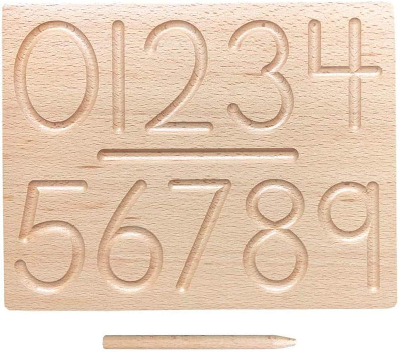 Number Tracing 0-9 Wooden Board